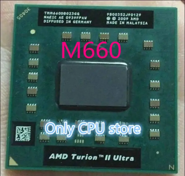 AMD Turion II Ultra Dual-Core Mobile TMM660 TMM660DB023GQ M660 2.7G 2M cpu latop processor Socket S1 (S1g3) cpu processor