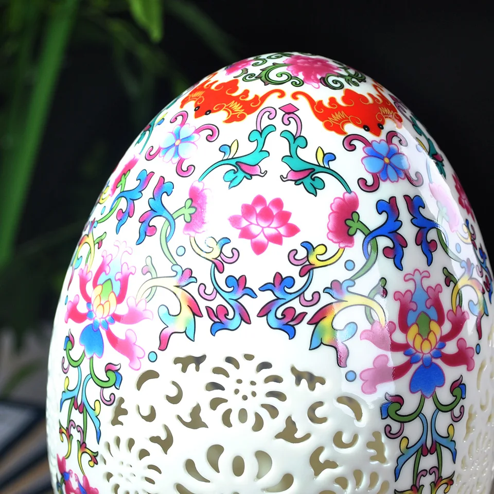 Jingdezhen Ceramics Pastel Rich Egg Hollow Vase Modern Fashion Home Furnishing Crafts Ornament Ornaments Vase Modern Jingdezhen Ceramicsmodern Vase Aliexpress