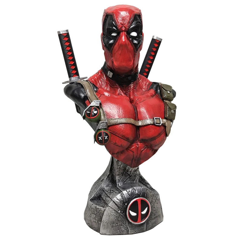 

Estartek Resin Marvel Deadpool Collection Bust Statue Collection Garage Kit for Holiday Gift and Home Decoration
