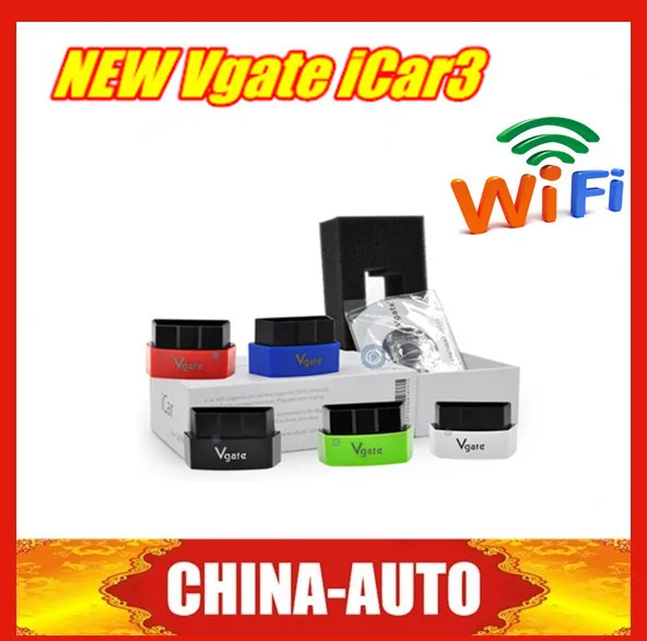 Высокое качество Vgate icar3 Wi-Fi Elm327 Wi-Fi для Android/IOS/PC Поддержка Все OBDII протоколы автомобили Икар 3 сканирования