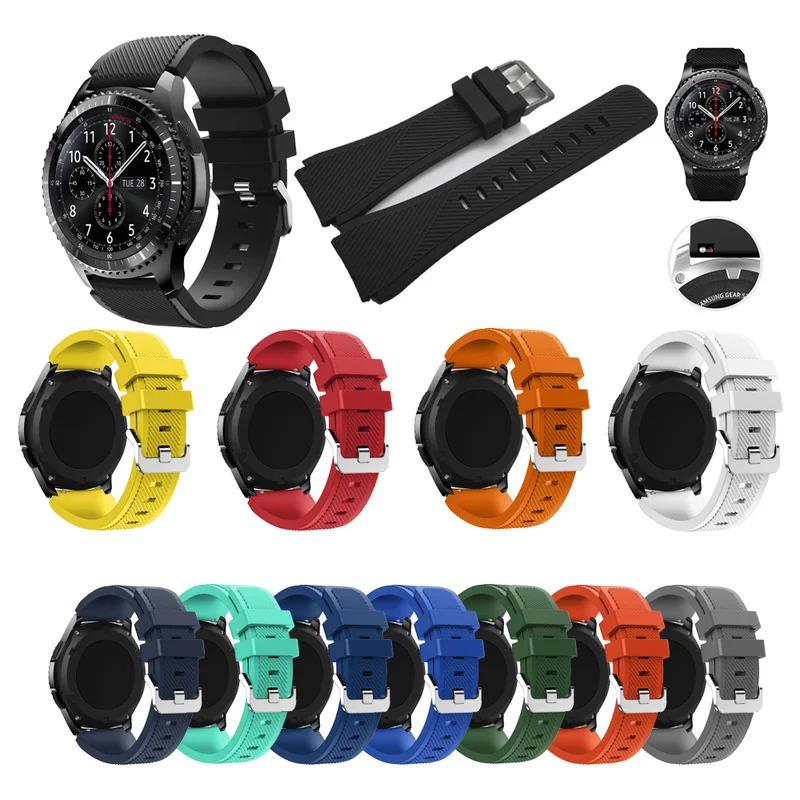 

Newest Applicable To Samsung Galaxy Watch R800 Strap Huawei WATCH GT Smart Watch 22mm Strap for Samsung Gear S3