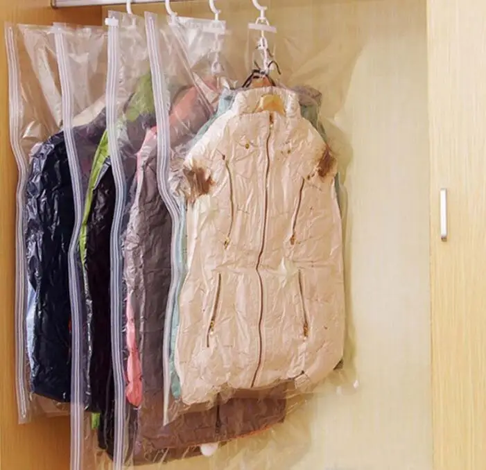 

5 pieces PVC clear Storage Garment Cover Protector Bag with Translucent Top for Suit Dress Clothes Dustproof new