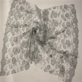 

Stylish Guipure 3D Flowers Tulle Lace Fabric with High Quality Nigerian net Lace Fabric African 3d Lace Fabric HJ790-1