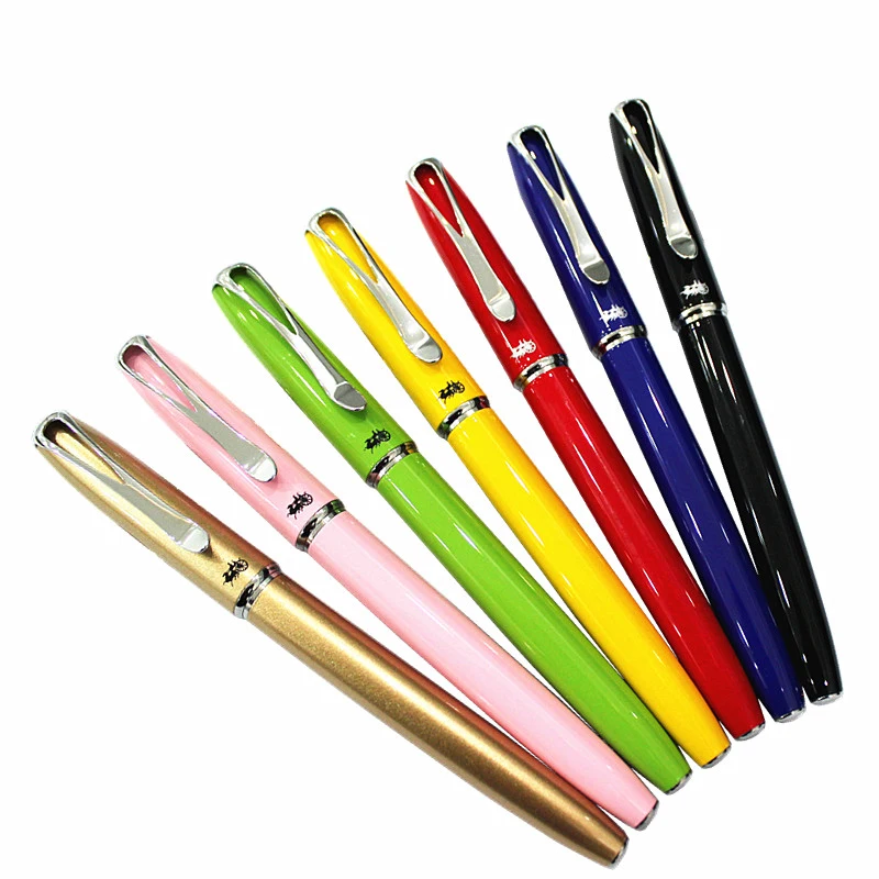 

7 Colors for Choose Jinhao Fountain Pen 0.5mm Fine Nib 0.38mm EF Financial Pens for Business Office Student Ink Pens Stationery