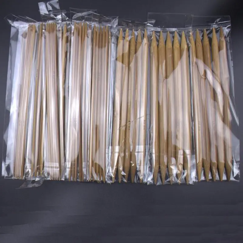 75 шт бамбуковые вязальные крючки для вязания свитера вязаный инструмент для плетения набор 75 x бамбуковый вязальный крючок(1 комплект