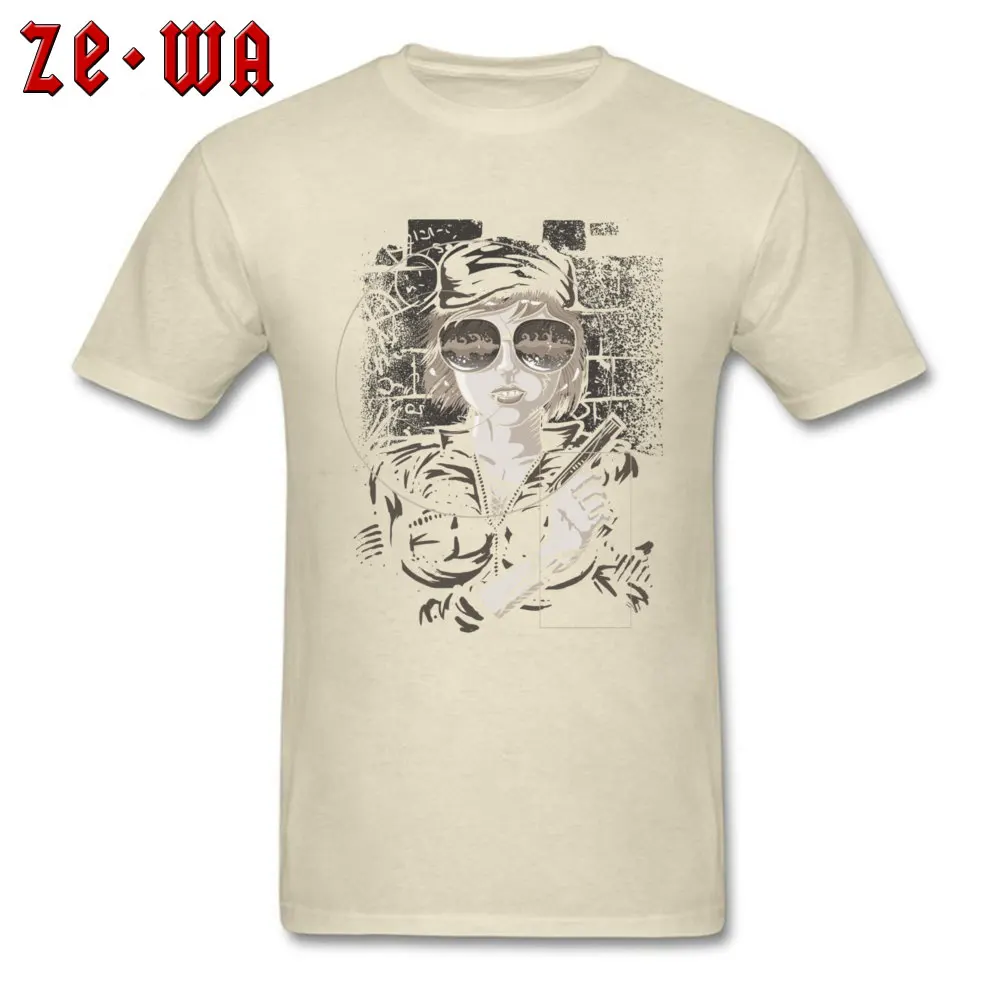 Tees Dangerous Mind Fall New Arrival Classic Short Sleeve Cotton Fabric Round Neck Men's T-shirts Classic Clothing Shirt Dangerous Mind beige