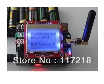 Arduino GSM SIM900 GPRS Shield EFCom w/4 Frequency Antenna 9V Power Adapter