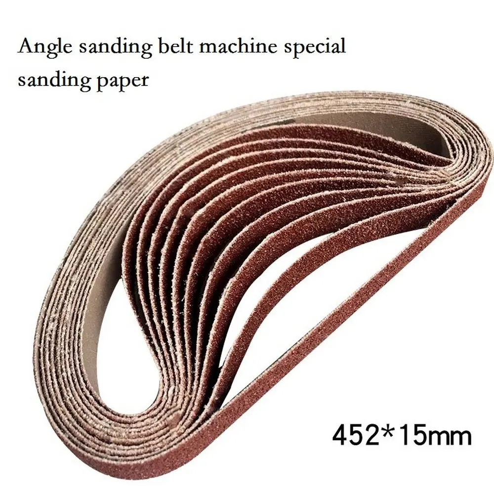 10pcs Abrasive Sanding Belts Colored Angle Grit Paper Grinding Sanding Paper For Woodworking Furniture Angle Grinder Machine