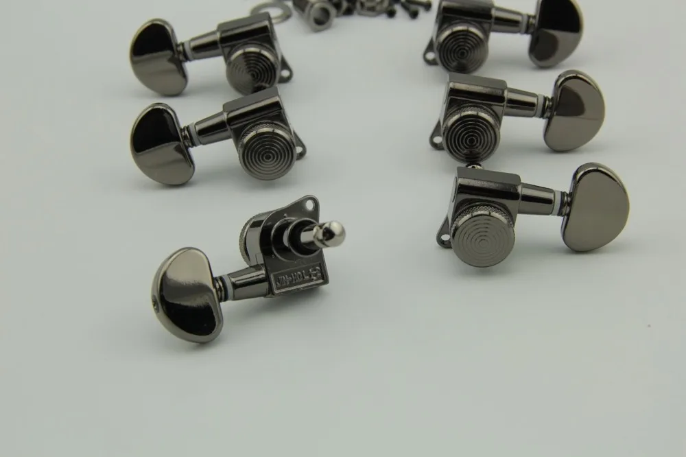 Lock Wilkinson Jin Ho 3r+3l Black Nickel Guitar Locking Tuners Guitar
