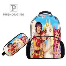 Bolsas mia me de 17 pulgadas personalizadas (1 mochila, bolsas de bolígrafos con impresión 3D, bolsas de viaje para hombres y mujeres, bolsa para libros y ordenadores para niños y niñas #1031-9-10