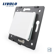 Livolo Белый Пластик материалы, ЕС Стандартный, 10A большой двухстороннее Функция ключ для стены кнопочный переключатель, vl-c7-k1s-11