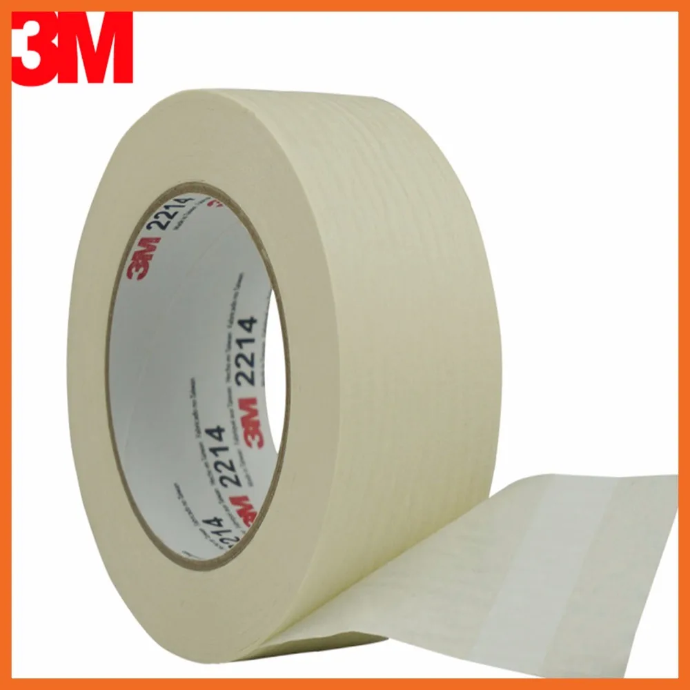 

High temperature resistant textured paper tape automobile spray paint beauty mask seamless paper tape 30mmx164ft 3M2214