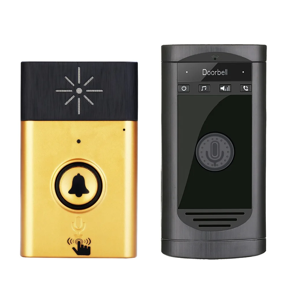 Wireless two way intercom doorbell long distance 200m door phone in