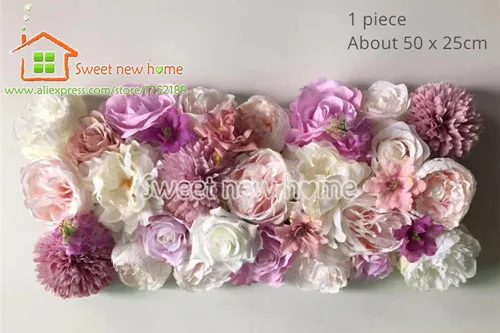 3D Искусственные розы FlowerWall панель DIY цветок Бегуны для свадебного фона или стола украшения - Цвет: GY625-Runner