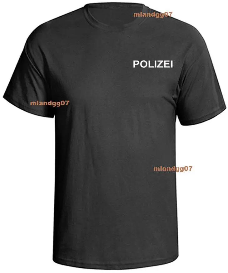 2019 лидер продаж модная футболка Polizei немецкая полицейская рубашка двухсторонняя