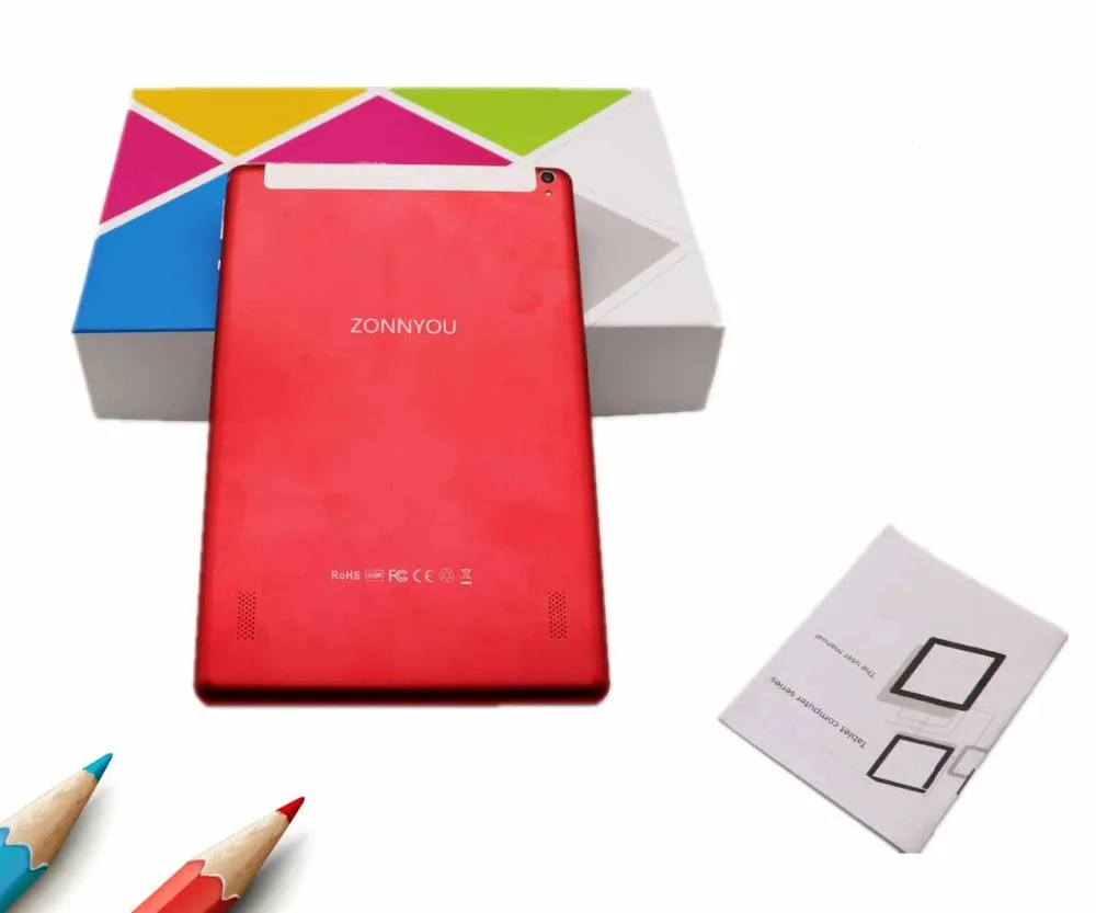 

10.1 inch Tablet PC Android 7.0 3G Phone Call Octa Core 4GB 64GB Google Play 1.5GHz Dual SIM Support GPS OTG Wi-Fi Bluetooth Red