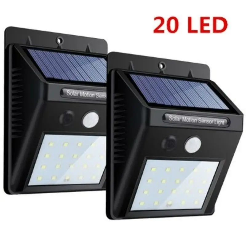 Rechargeable Solar Light 25LED 30 LED Waterproof PIR Motion Sensor Security Wall Light Outdoor Emergency Solar Wall Lamp