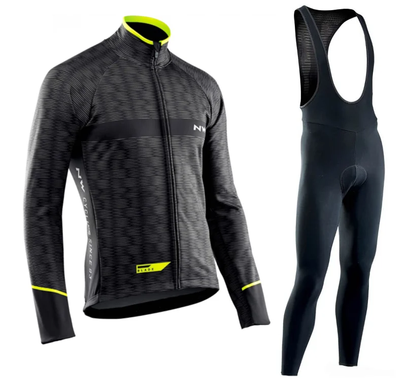 

Northwave 2019 Long Sleeve Cycling Clothes Set NW Pro team Jersey men suit Breathable outdoor sportful bike MTB clothing paded