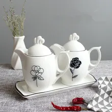 Кухонные бутылки для хранения керамические банки для хранения кухонные контейнеры уксус соевый соус банка бутылка приправы кухонные аксессуары коробка