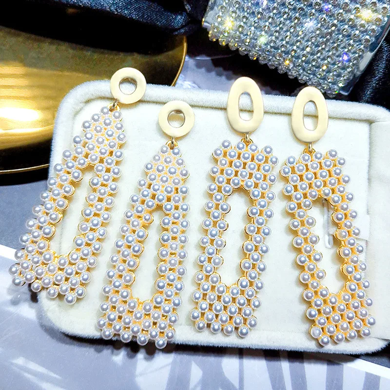 FYUAN геометрические Висячие серьги для женщин 2019 Bijoux длинная водяная капля