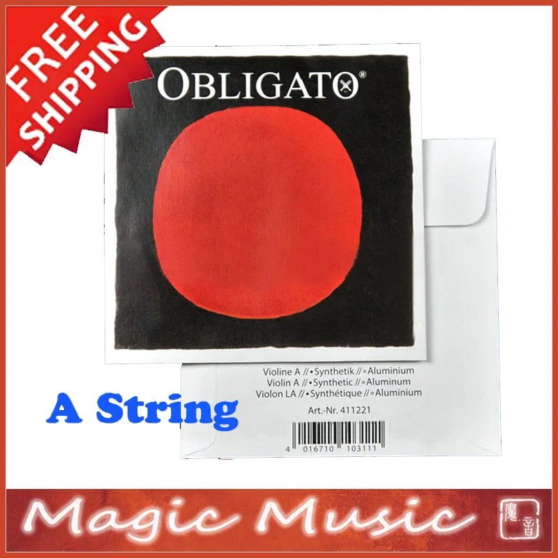 

Free shipping! Pirastro Obligato Violin A String Model 411221 Ball End 4/4 made in Germany, 1 Piece Only A String 411221