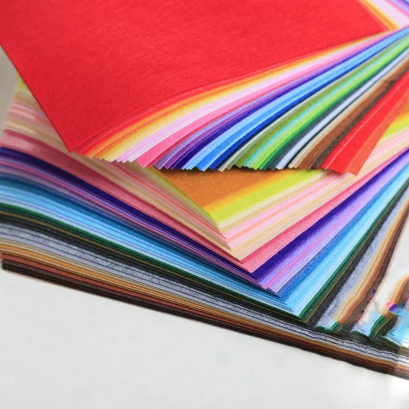 2mm Thick Polyester Felt In 19 Plain Colours A4 Sheets Hair Bows And Crafting
