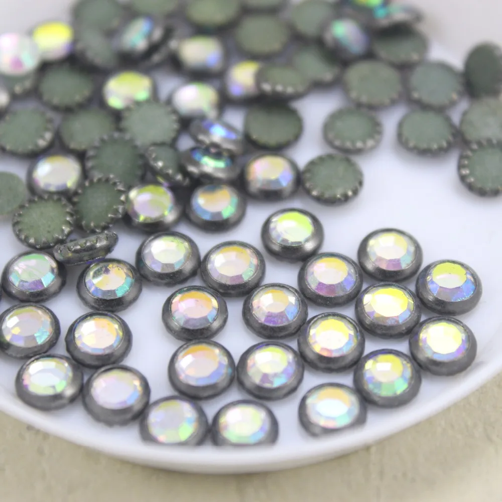 

Fast drilling 144pcs/lot 5.5mm Hot drilling hotfix rhinestone GLASS flat back DIY clothes/garment accessory