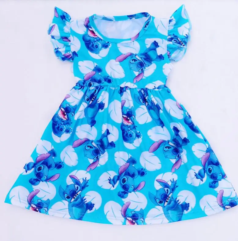 Летнее платье для маленьких девочек; платье для девочек; детское платье для девочек из голубого шелка; изысканное платье; комплекты одежды - Цвет: blue