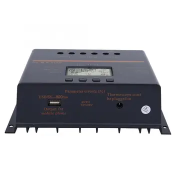 

12V 24V Auto 80A PWM Solar Charge Controller Solar Panel Charge Regulator LCD Display Solar80