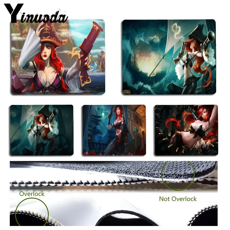 Yinuoda In Stocked Miss Fortune League Of Legends Pad To Mouse Game Size For 180x220x2mm And 250x290x2mm Small Mousepad