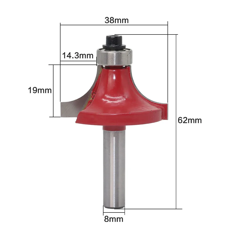 1pcs Milling Cutter Router Bit Set 8mm Wood Cutter Carbide Shank Mill Woodworking Engraving Cutting
