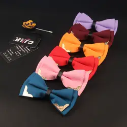 Корейский модные дизайнерские высококачественные мужские галстук-бабочка Бизнес Свадьба бабочкой женские Лоскутные черный красный белый