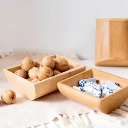 OTHERHOUSE бамбуковые закуски орехи лоток Конфеты десертницы коробка для хранения еды контейнер гостиная деревянная доска фруктовое блюдце