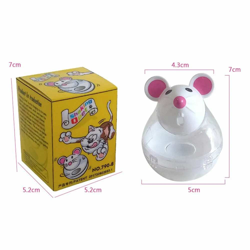 Кошачья еда утечка игрушки питомец игрушка-кормушка кошки-мышки форма еда прокатки утечки чаша дозатора игра обучение Развивающие игрушки для кошек