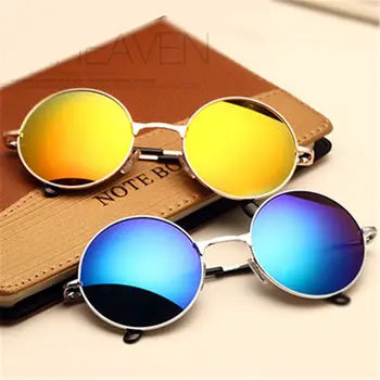 

YOOSKE Vintage Round Sunglasses Women Sun glasses Gold Vintage Alloy Circle Men Glasses Feminine Goggles