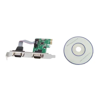 

PCI-E PCI to Dual Serial DB9 RS232 Express Serial Controller Adapter Card 2-Port Jy23 19 Dropship