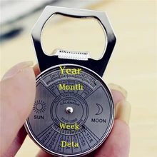 GIEMZA новогодний календарь открывалка компас календарь 1 шт. волшебный календарь металлический барный инструмент открывашка для пива ключ грузило