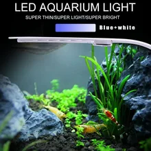 X5W EU/US Plug супер яркий светодиодный светильник для аквариума, светильник для выращивания растений, водонепроницаемый светильник с зажимом для аквариума
