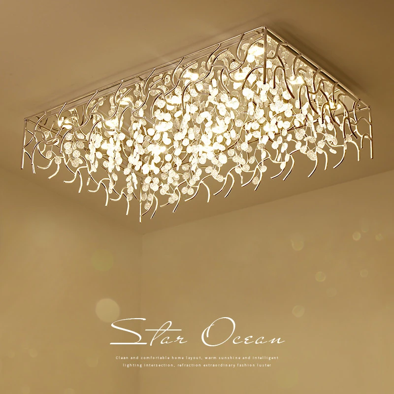 

Modern LED crystal Ceiling Lights nordic illumination home fixtures living room lamps novelty luminaires room Ceiling lighting