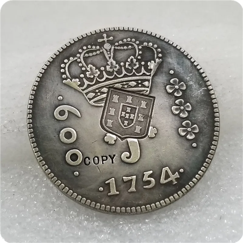 1754 Бразилия 640 REIS ND (1809) копия монет | Дом и сад