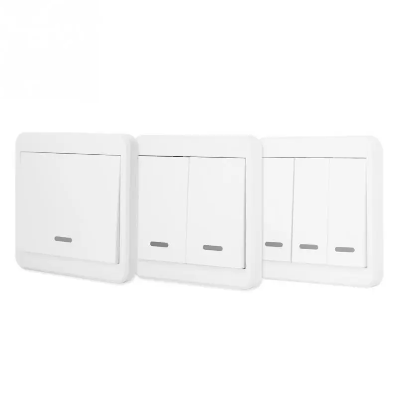 Беспроводной пресс смарт переключатель поддержка панели для ALEXA Google home AC90 250V 1 2 3