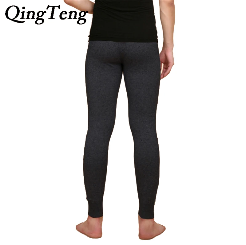 QingTeng Merino Wool Thermal Underwear Black Tights Long Johns Men For Winter Cashmere Leggings QingTeng Merino Wool Thermal Underwear Black Tights Long Johns Men For Winter Cashmere Leggings