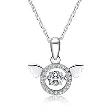 XIYANIKE 925 стерлингового серебра корейские Крылья Ангела ожерелье цепочка до ключицы активности чокер с сердечками для женщин свадебный подарок VNS8558