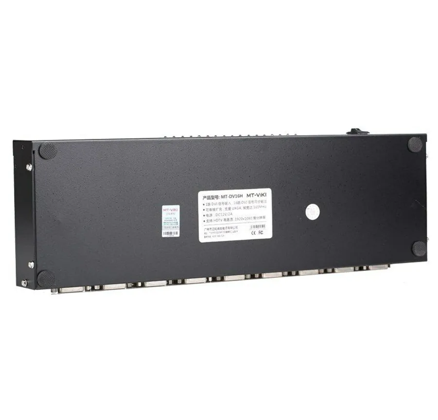  16 Port DVI Splitter 1 Input 16 Output Distributor Duplicator 1 Computer Connects 16 Monitors 1080p