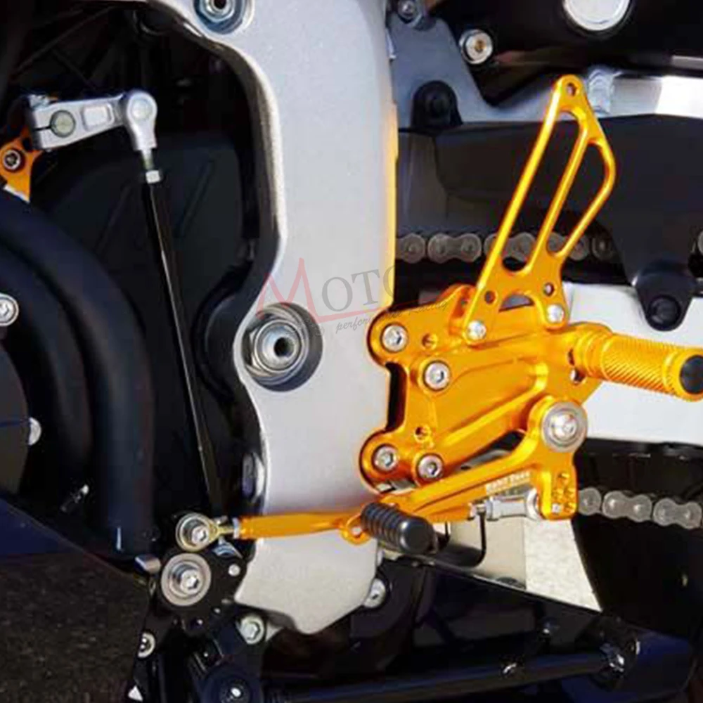 ЧПУ Алюминиевый Регулируемый мотоцикл Rearsets задний Набор подножки педали для ног для DUCATI 848 848 EV0 2008-2013