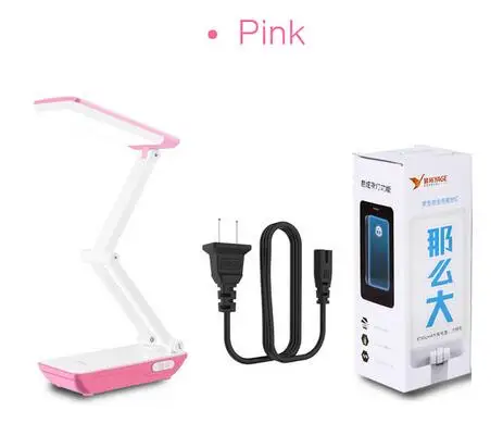 Pink and white YAGE настольная лампа Складная Настольная лампа светодиодный настольная лампа 3-Слои тела 800 мА/ч, Батарея Настольный Светильник Красочные ночник лампа облако - Цвет корпуса: Pink and white