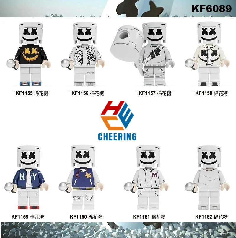 

Single Sale Super Heroes Building Blocks Famous Singer Collection Figures Bricks Best Gift Toys For Children KF6089