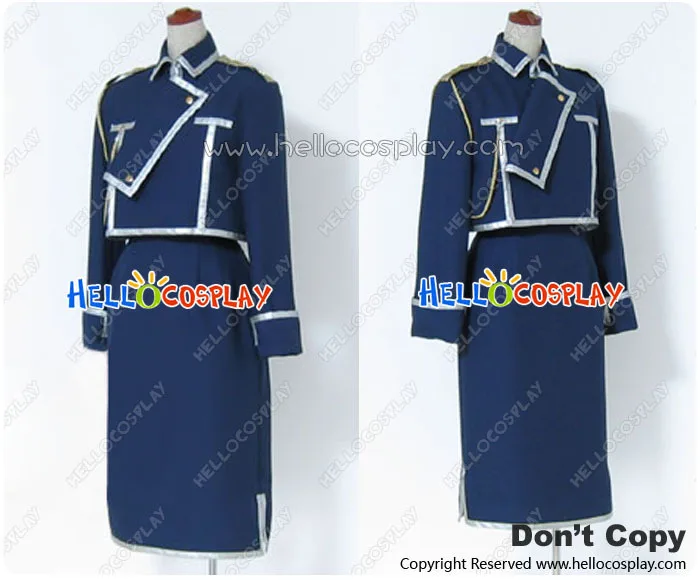 

Full Metal Alchemist Cosplay Riza Hawkeye Military Uniform H008