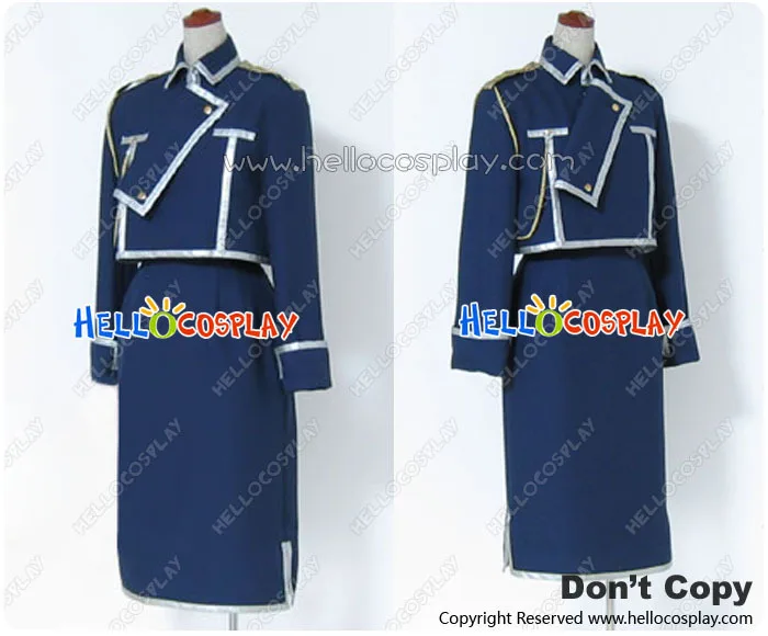 

Цельнометаллическая Военная Униформа Alchemist Cosplay Riza Hawkeye H008