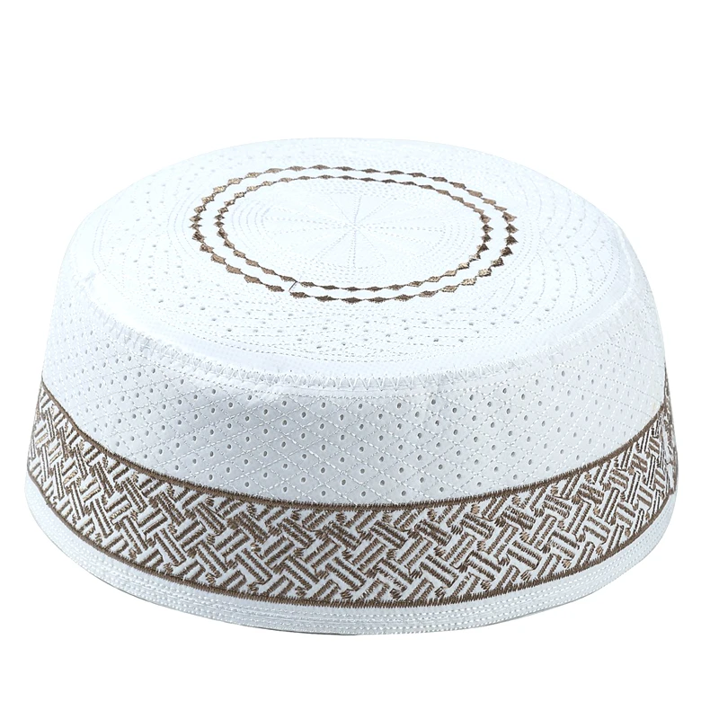 Ismalic Muslim Cap Topi Printed Muslim Men's Prayer Kufi Caps Hat